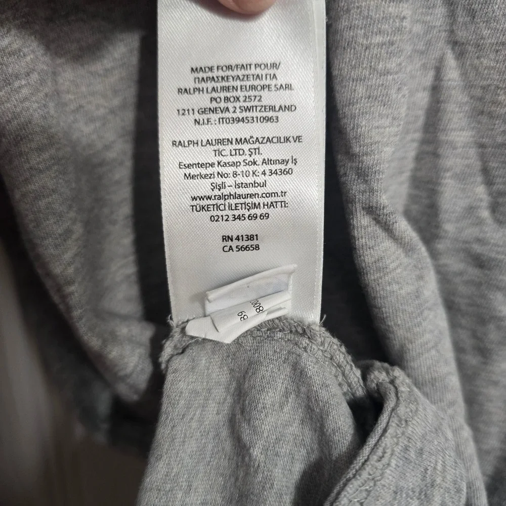 Polo Ralph Lauren Mens Sportsmen Respect Wildlife Gray Hoodie T-Shirt Size Large